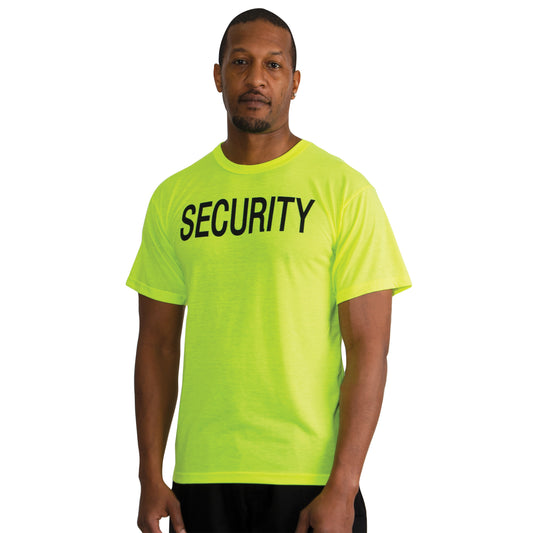 Rothco 2-Sided Security T-Shirt - Safety Green